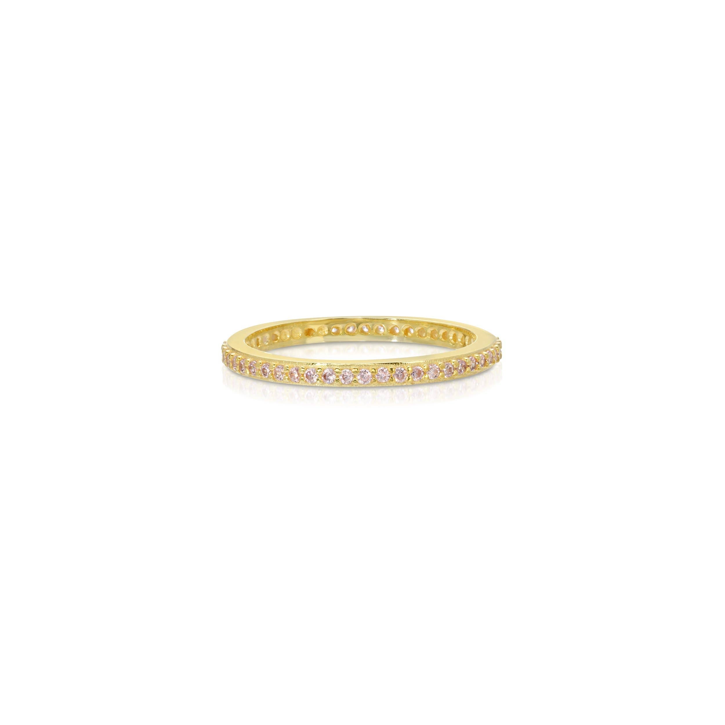 Delicate Pink & Gold Band